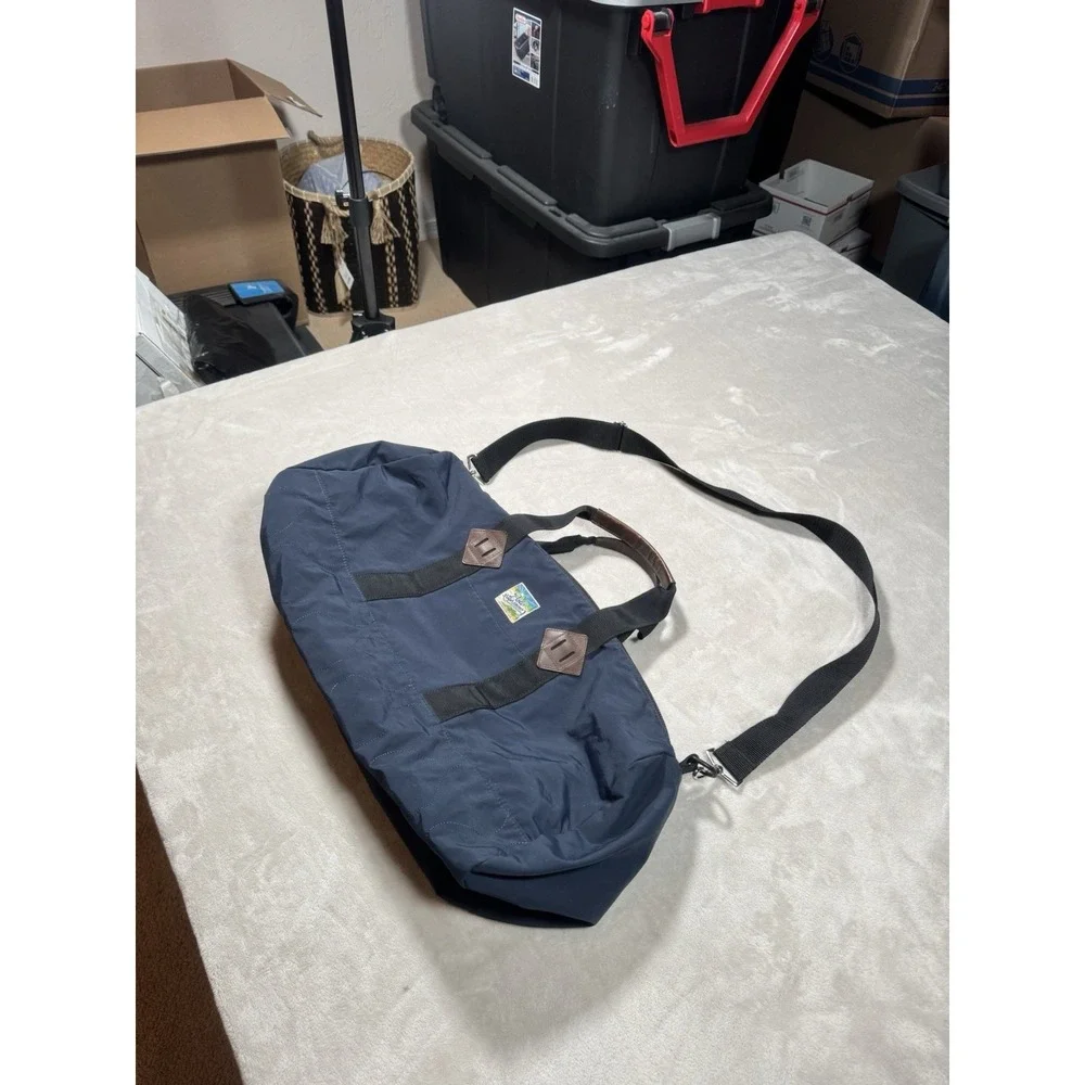 Polo Ralph Lauren Duffle Bag Navy Blue Nylon Weekender Summer Vacation Rare